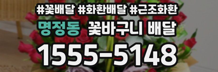 명정동 꽃바구니 배달