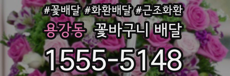 용강동 꽃바구니 배달