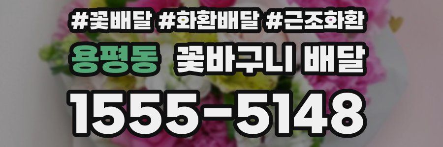 용평동 꽃바구니 배달