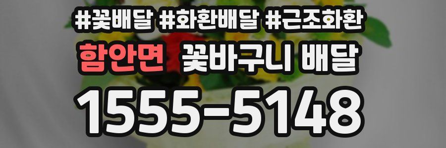 함안면 꽃바구니 배달