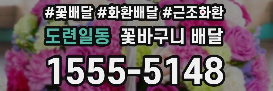 도련일동 꽃바구니 배달
