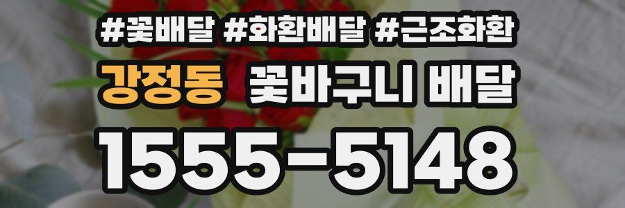 강정동 꽃바구니 배달