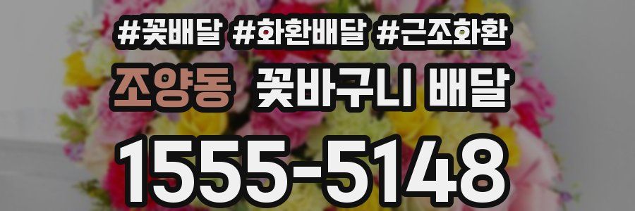 조양동 꽃바구니 배달
