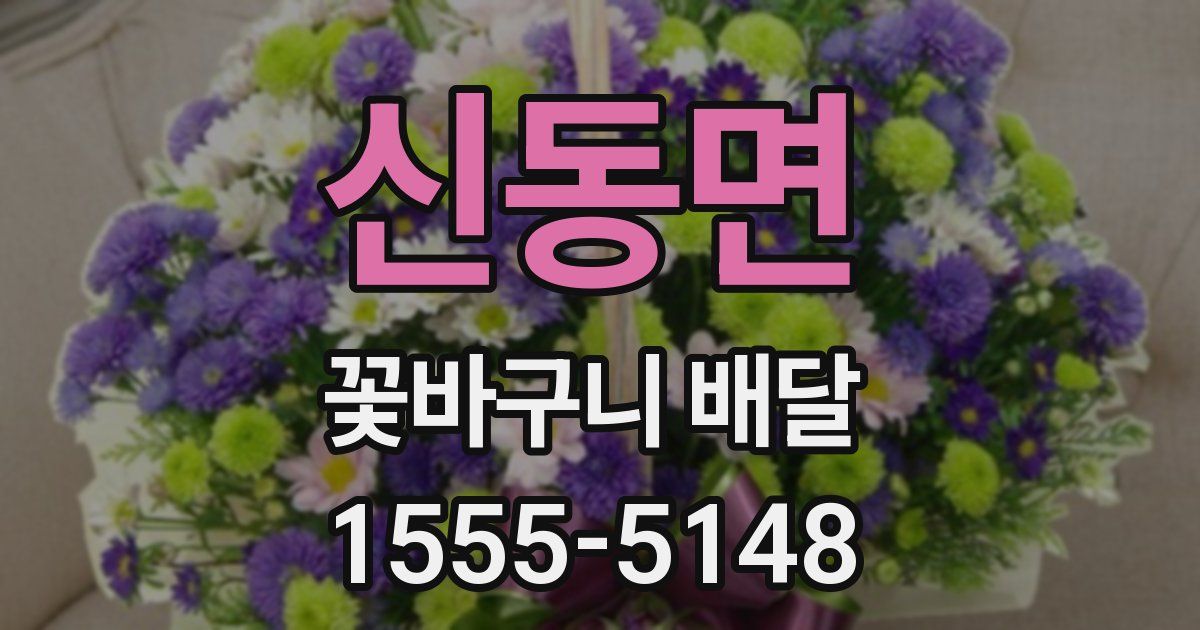 신동면 꽃바구니 배달