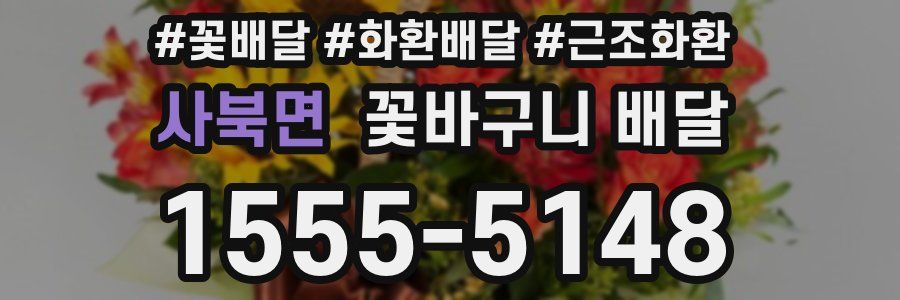 사북면 꽃바구니 배달