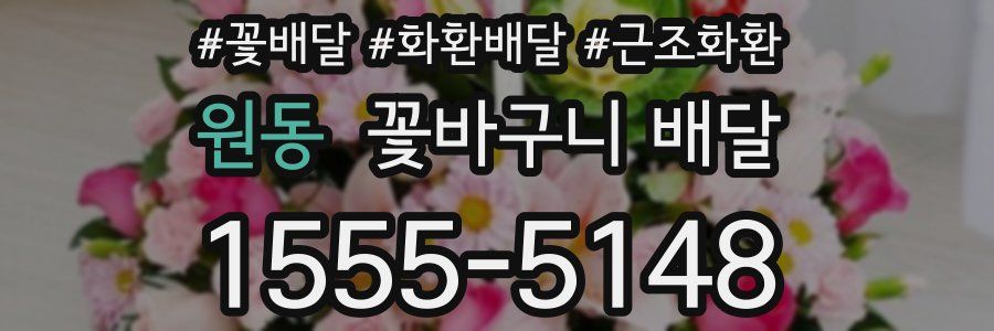 원동 꽃바구니 배달