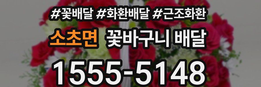 소초면 꽃바구니 배달