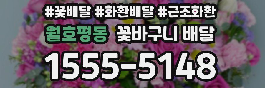 월호평동 꽃바구니 배달