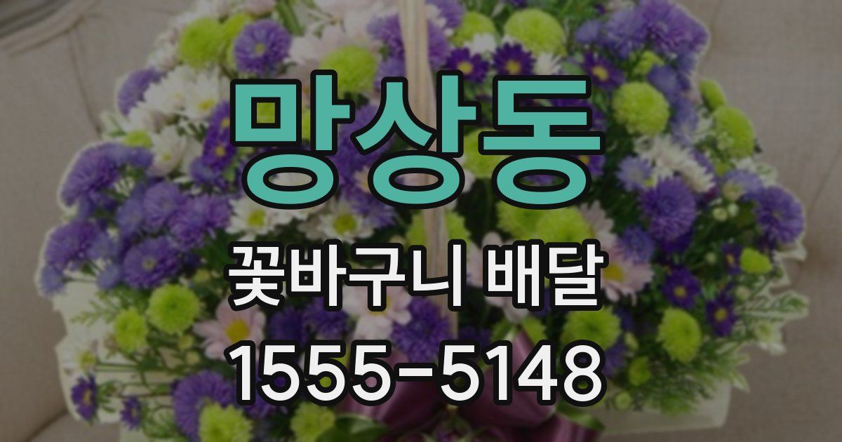 망상동 꽃바구니 배달
