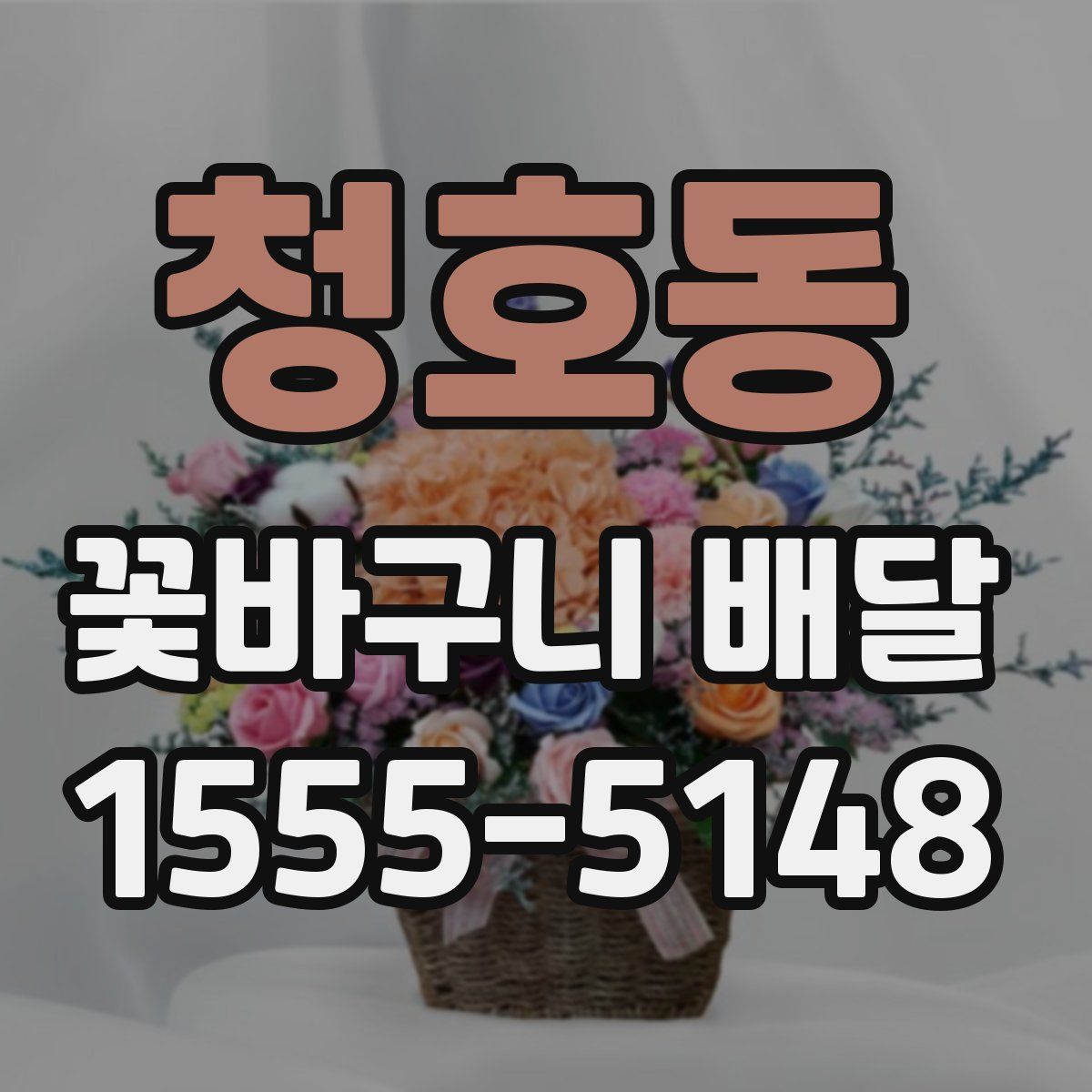 청호동 꽃바구니 배달