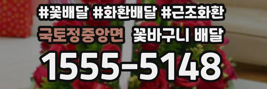 국토정중앙면 꽃바구니 배달