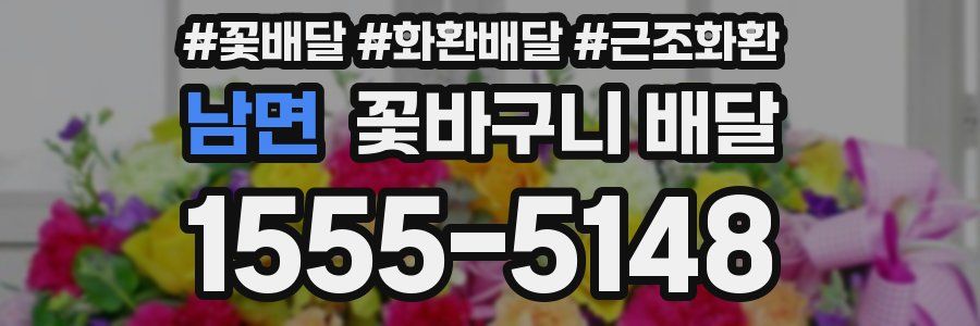 남면 꽃바구니 배달