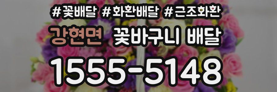 강현면 꽃바구니 배달