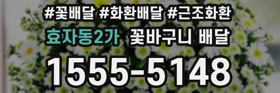 효자동2가 꽃바구니 배달
