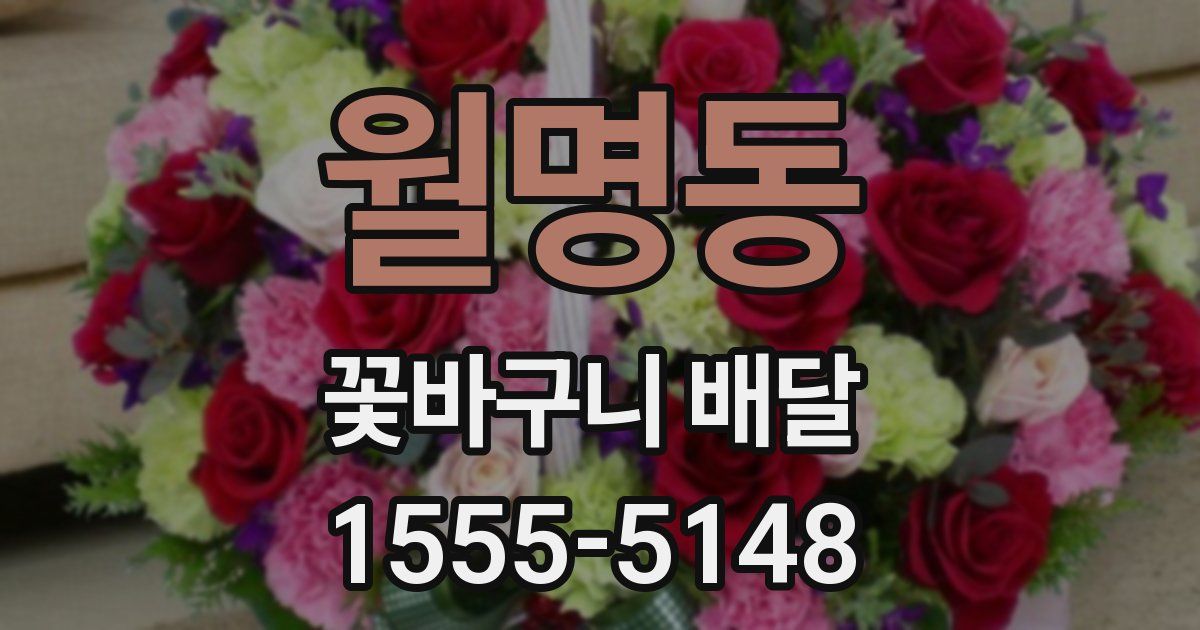 월명동 꽃바구니 배달