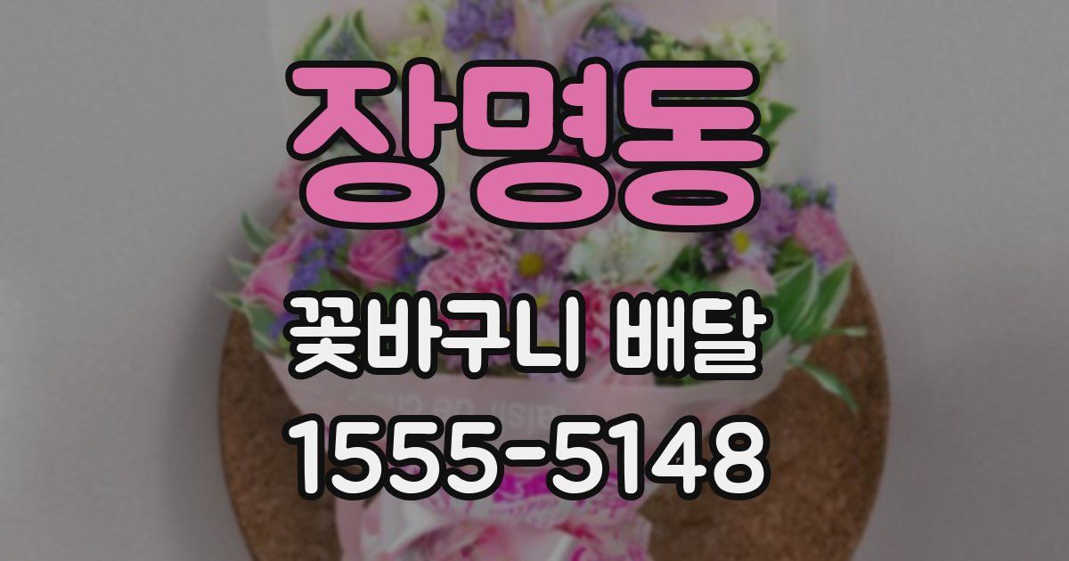 장명동 꽃바구니 배달
