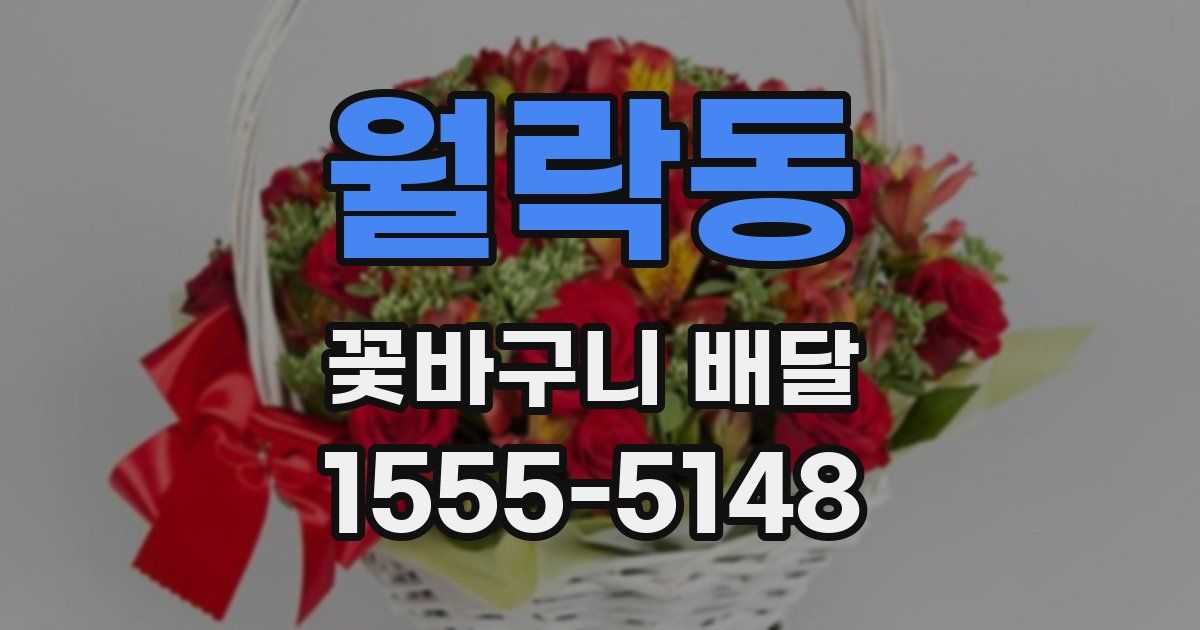 월락동 꽃바구니 배달