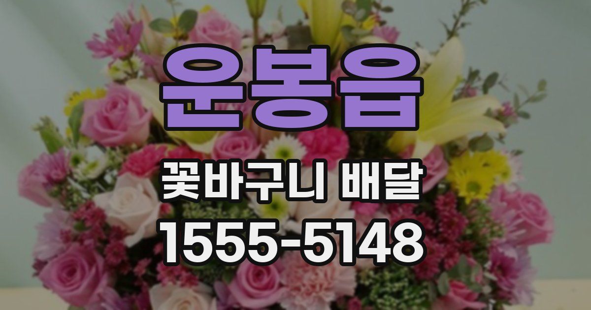 운봉읍 꽃바구니 배달