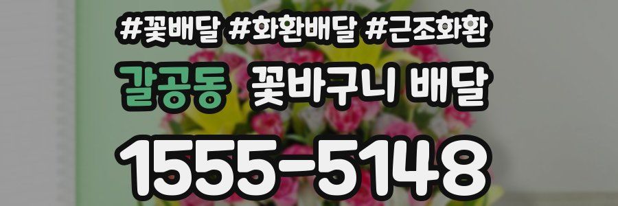 갈공동 꽃바구니 배달