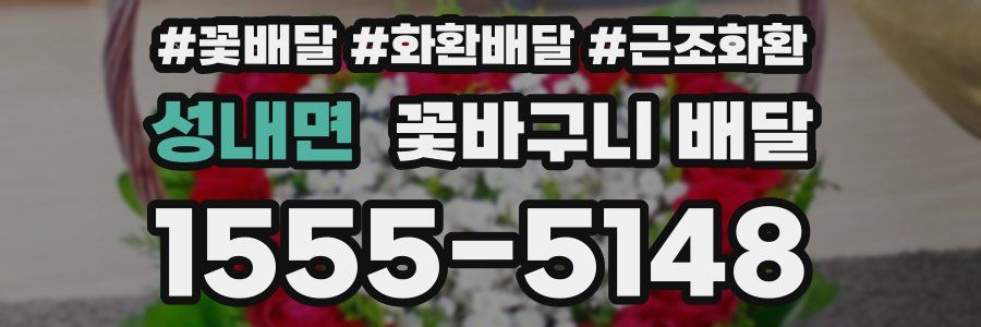 성내면 꽃바구니 배달