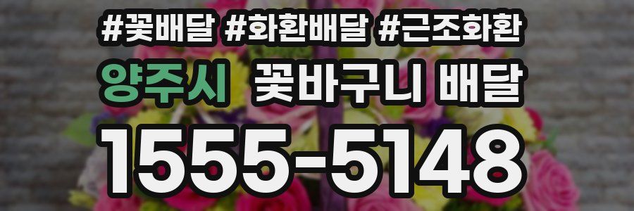 양주시 꽃바구니 배달