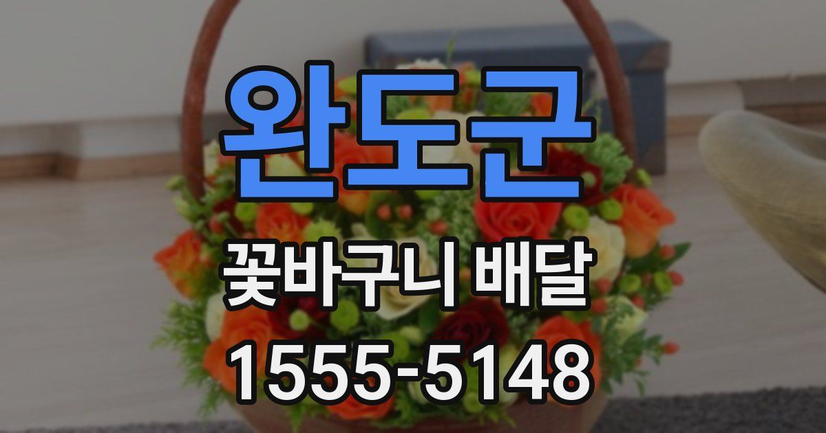 완도군 꽃바구니 배달