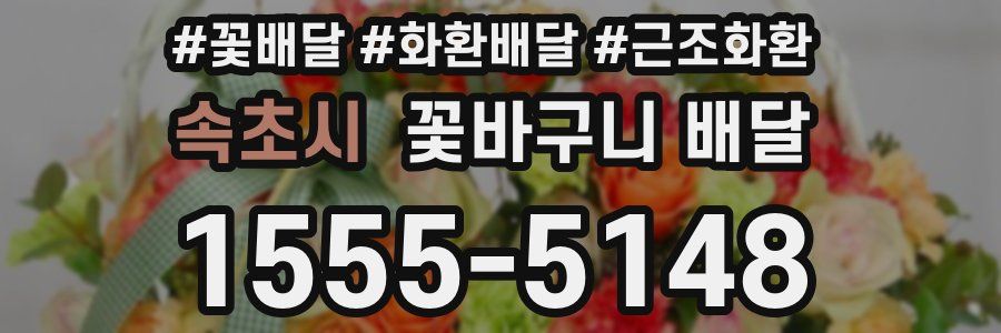 속초시 꽃바구니 배달