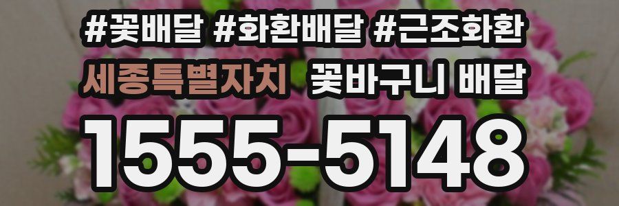 세종특별자치 꽃바구니 배달