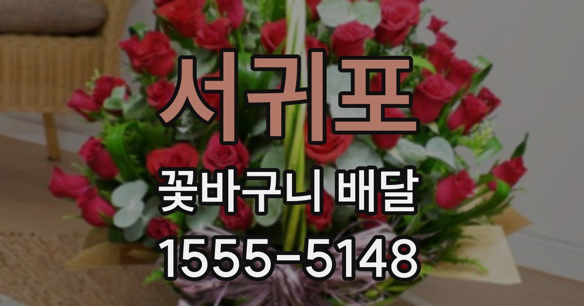 서귀포 꽃바구니 배달