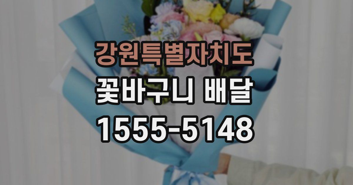 강원특별자치도 꽃바구니 배달