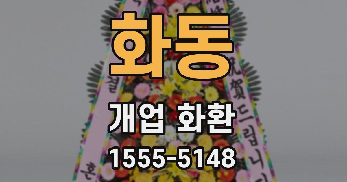 화동 개업 화환