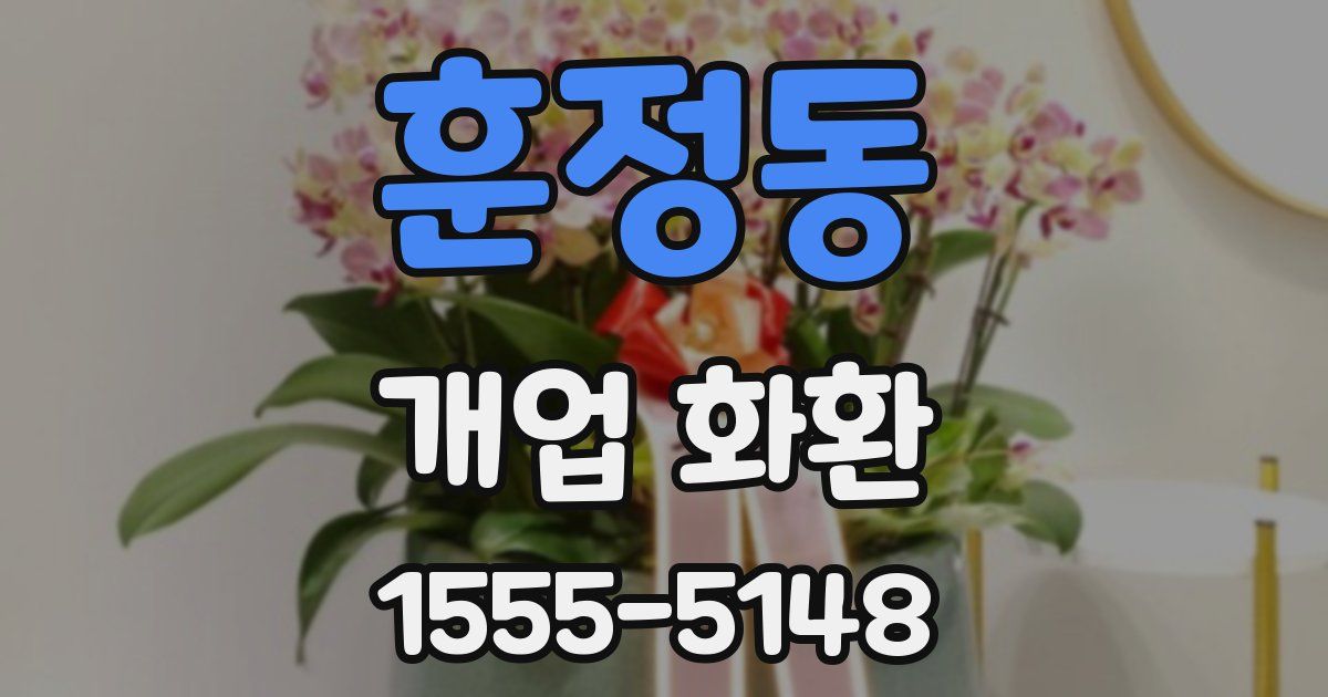 훈정동 개업 화환