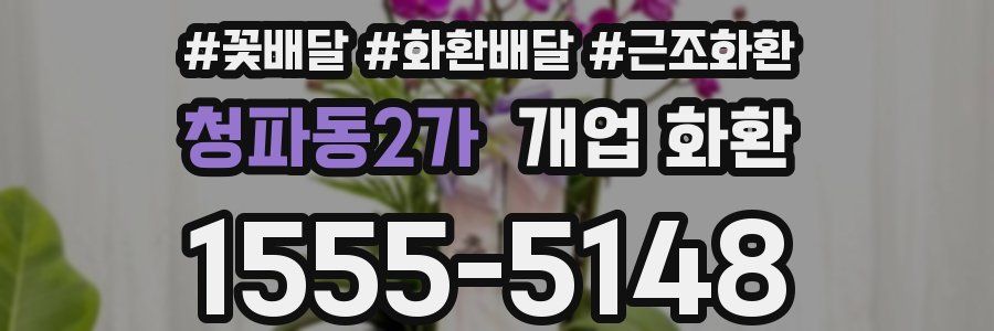 청파동2가 개업 화환
