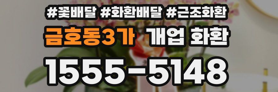 금호동3가 개업 화환