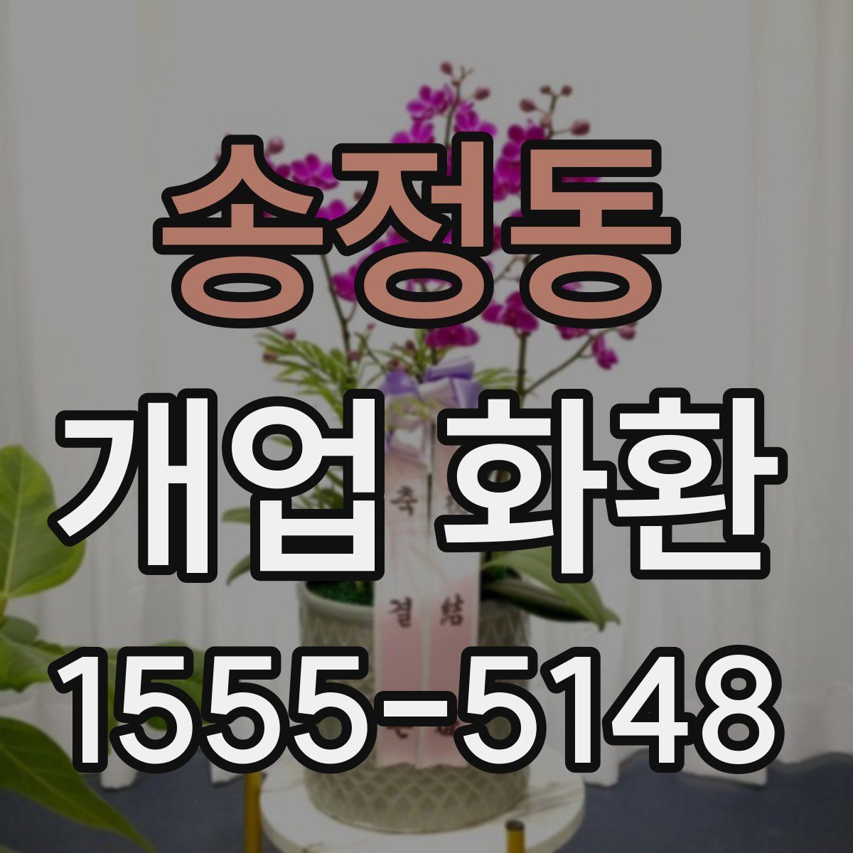 송정동 개업 화환