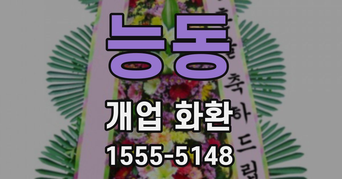 능동 개업 화환