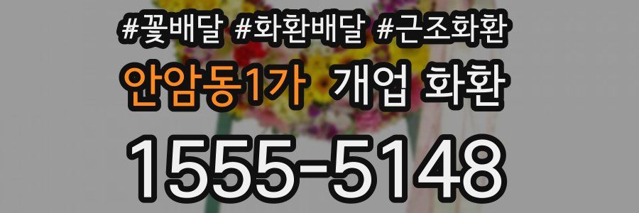 안암동1가 개업 화환