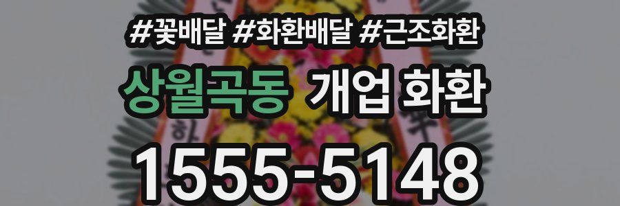 상월곡동 개업 화환