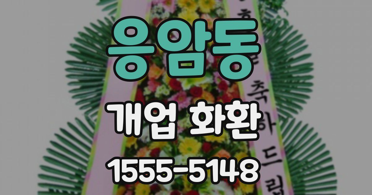 응암동 개업 화환
