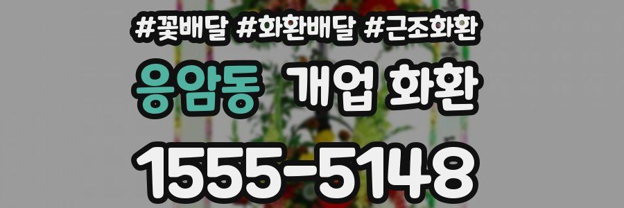 응암동 개업 화환