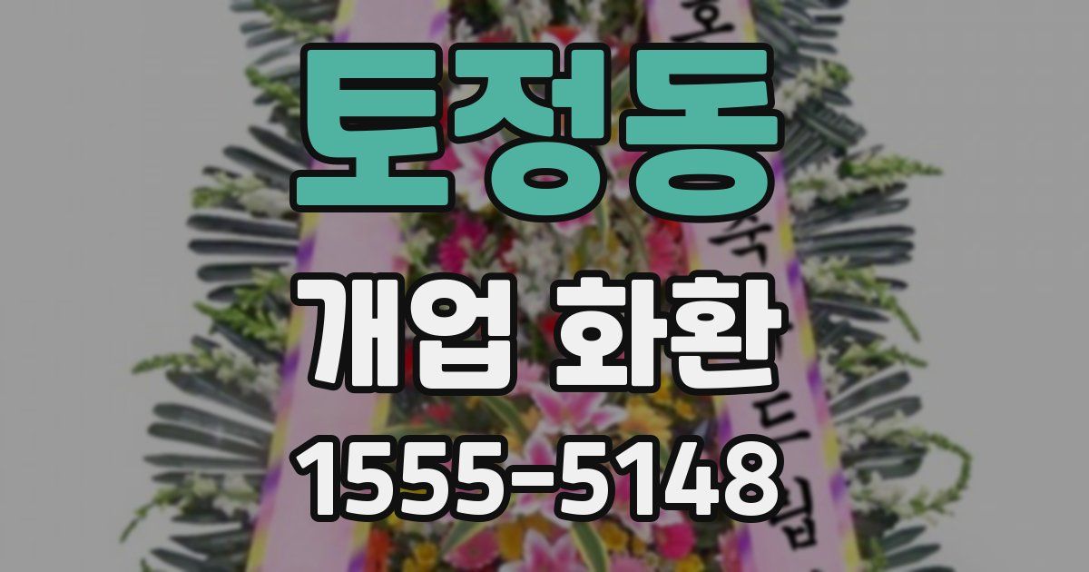 토정동 개업 화환