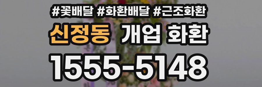 신정동 개업 화환