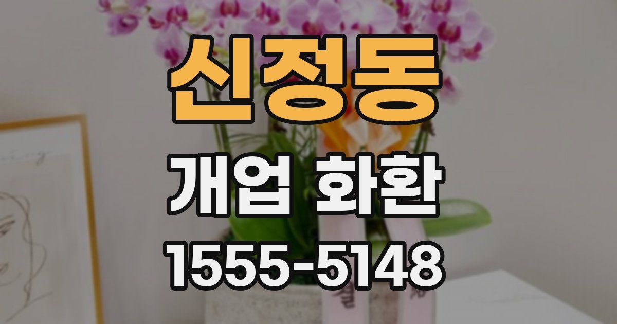 신정동 개업 화환