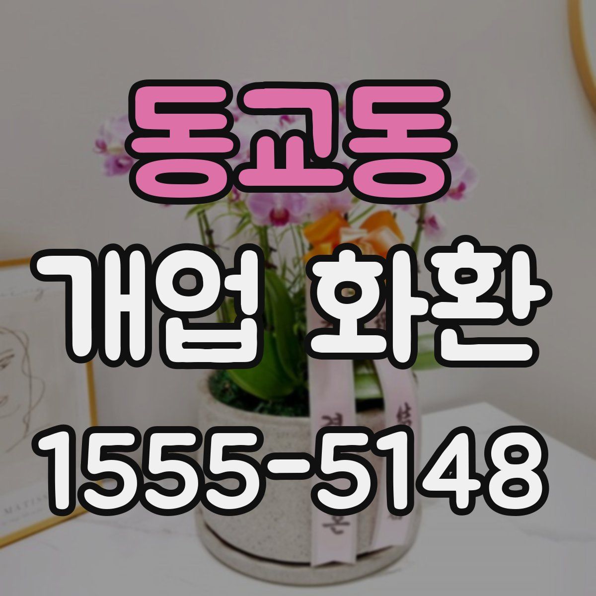 동교동 개업 화환