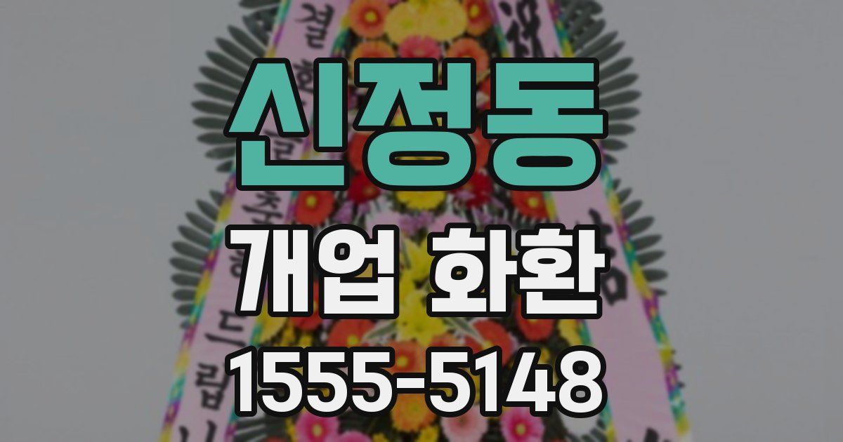 신정동 개업 화환
