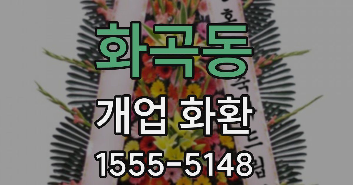 화곡동 개업 화환