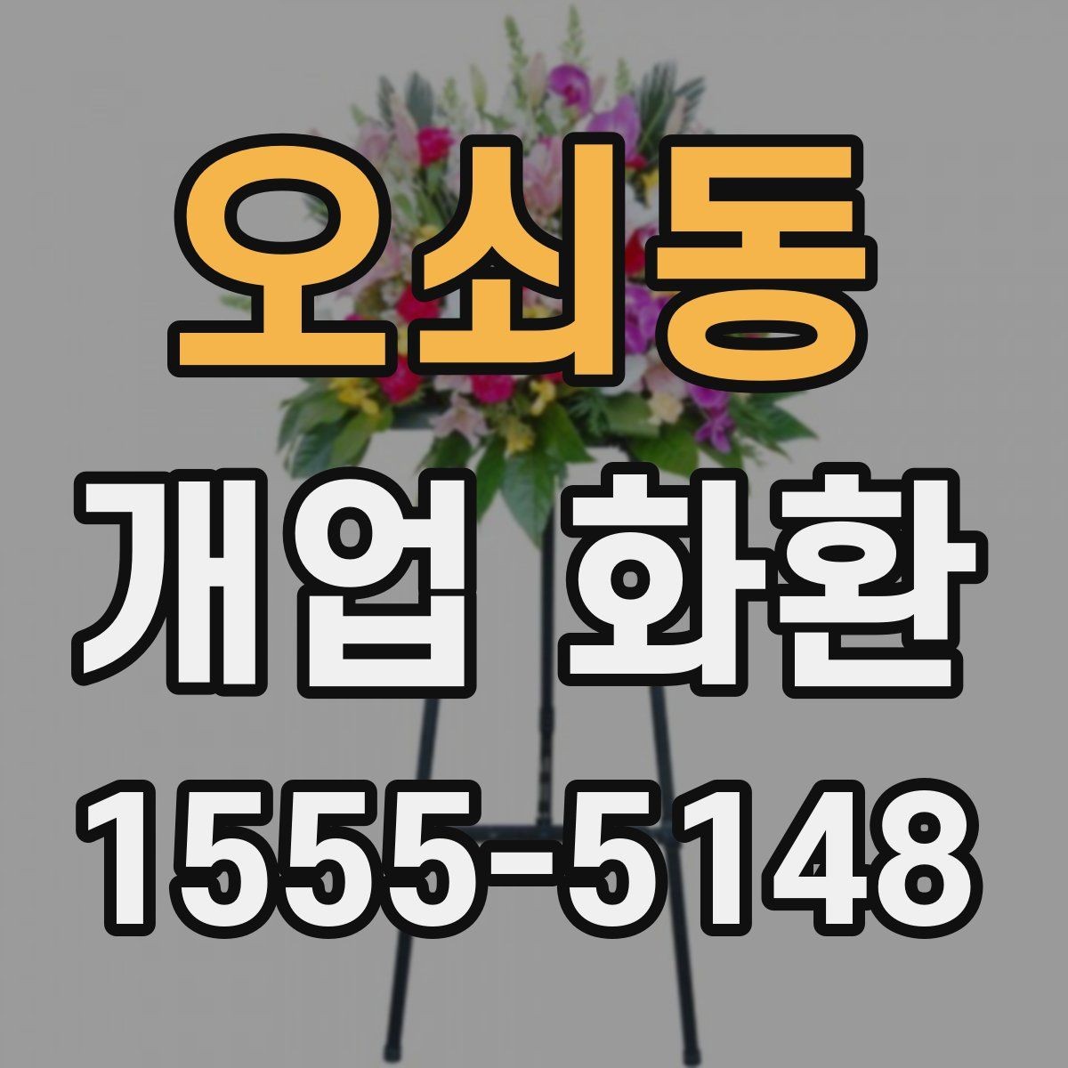 오쇠동 개업 화환 비용 차이가 나는 이유