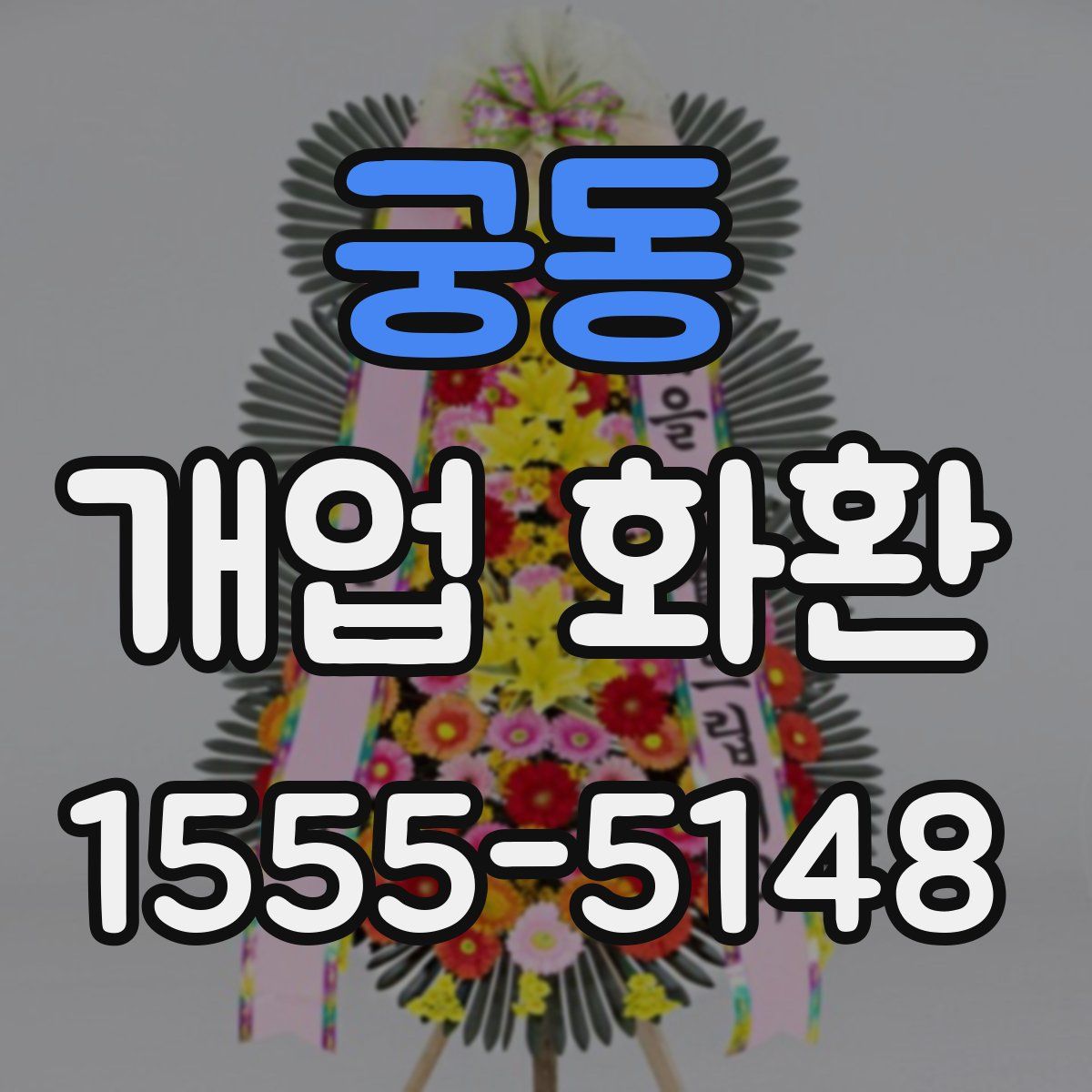 궁동 개업 화환