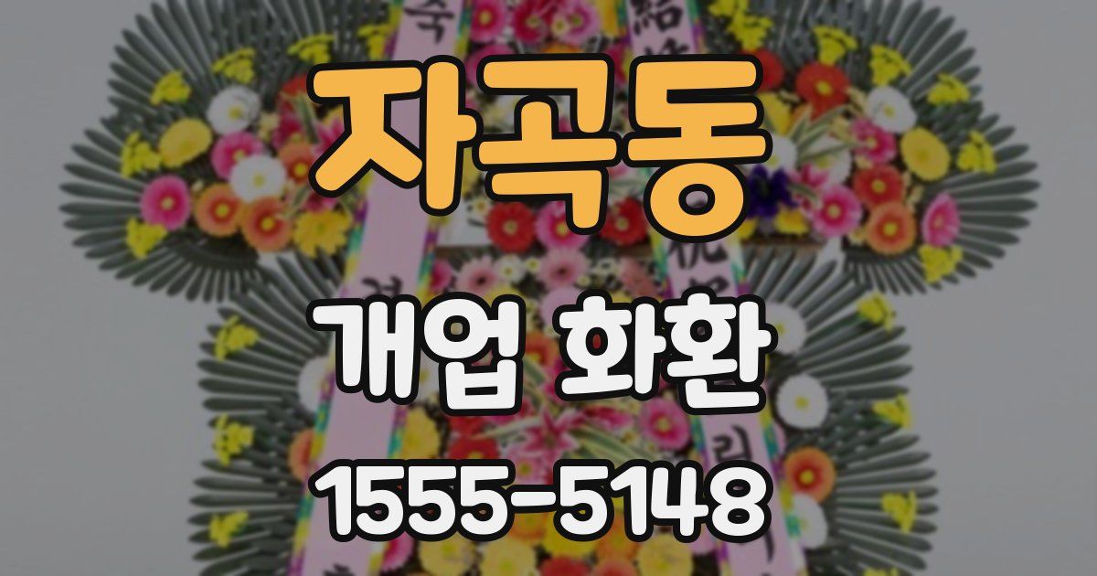 자곡동 개업 화환