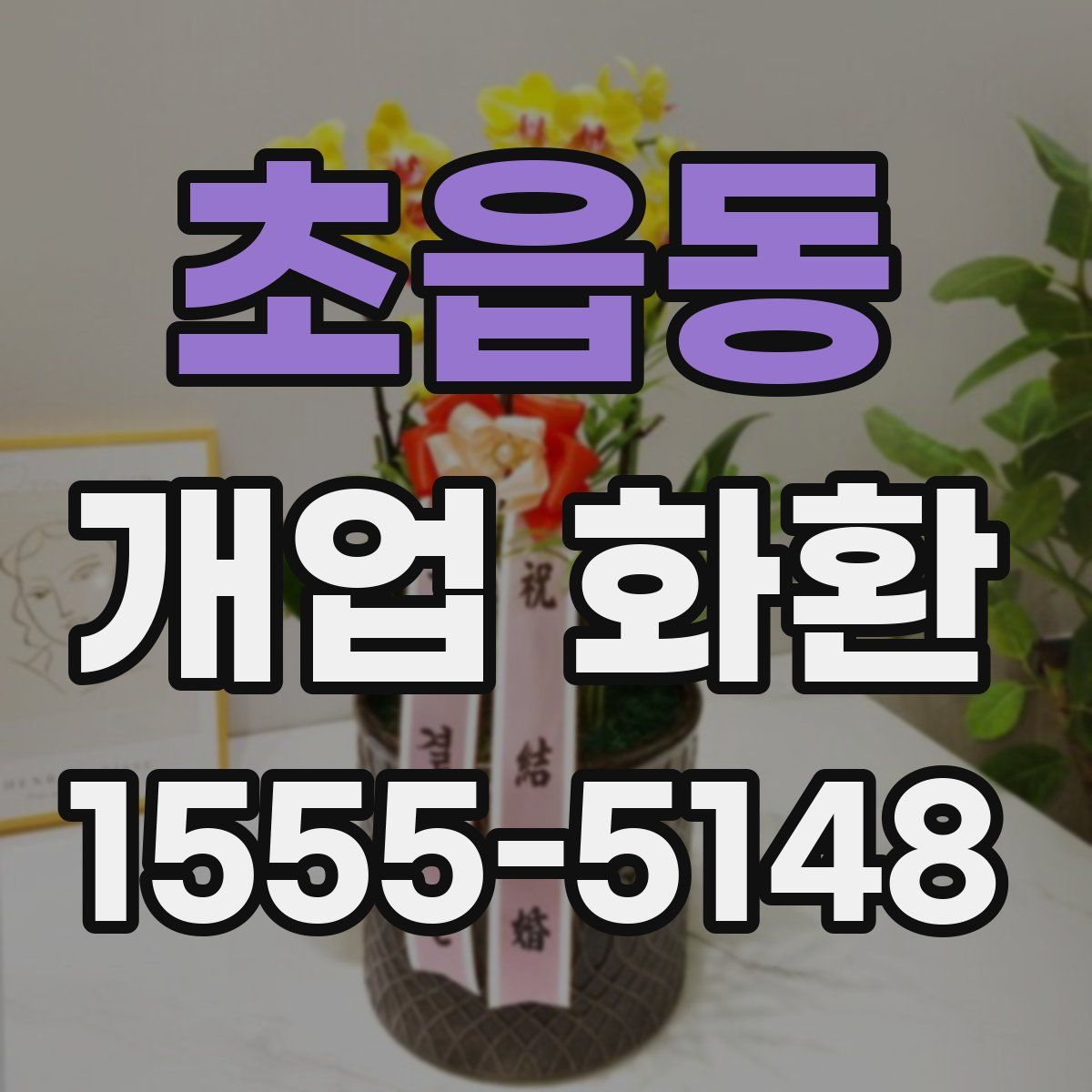 초읍동 개업 화환